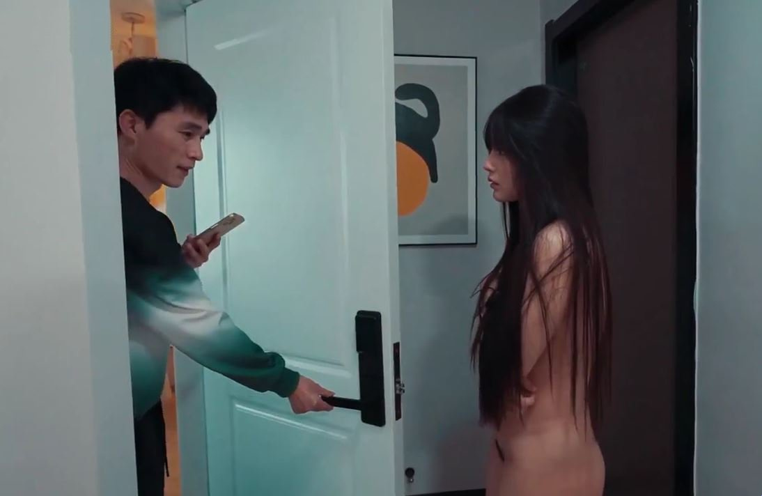 A prostitute's wife texted a guy and her husband stripped her of her clothes and kicked her out of the house